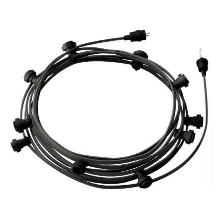 Creative Cables design lámpa Kész használatra 12,5 m-es Lumet String Light készlet 10 fekete CATE27N125CM03