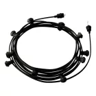 Creative Cables design lámpa Kész használatra 12,5 m-es Lumet String Light készlet 10 fekete CATE27N125CM04