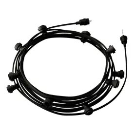   Creative Cables design lámpa Kész használatra 12,5 m-es Lumet String Light készlet 10 fekete CATE27N125CM04