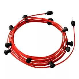  Creative Cables design lámpa Kész használatra 12,5 m-es Lumet String Light készlet 10 fekete CATE27N125CM09