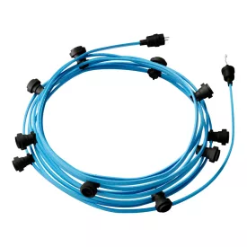   Creative Cables design lámpa Kész használatra 12,5 m-es Lumet String Light készlet 10 fekete CATE27N125CM17