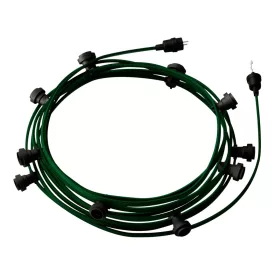   Creative Cables design lámpa Kész használatra 12,5 m-es Lumet String Light készlet 10 fekete CATE27N125CM21