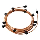 Creative Cables design lámpa Kész használatra 12,5 m-es Lumet String Light készlet 10 fekete CATE27N125CM22