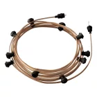 Creative Cables design lámpa Kész használatra 12,5 m-es Lumet String Light készlet 10 fekete CATE27N125CM27
