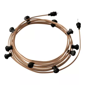   Creative Cables design lámpa Kész használatra 12,5 m-es Lumet String Light készlet 10 fekete CATE27N125CM27