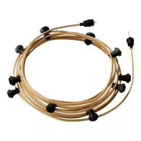   Creative Cables design lámpa Kész használatra 12,5 m-es Lumet String Light készlet 10 fekete CATE27N125CN06
