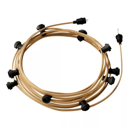 Creative Cables design lámpa Kész használatra 12,5 m-es Lumet String Light készlet 10 fekete CATE27N125CN06