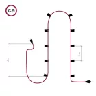Creative Cables design lámpa Kész használatra 12,5 m-es Lumet String Light készlet 10 fekete CATE27N125CN06