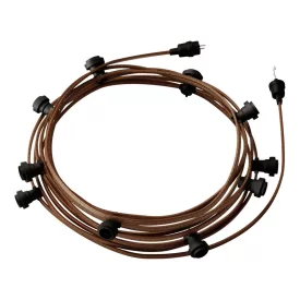   Creative Cables design lámpa Kész használatra 12,5 m-es Lumet String Light készlet 10 fekete CATE27N125CZ22