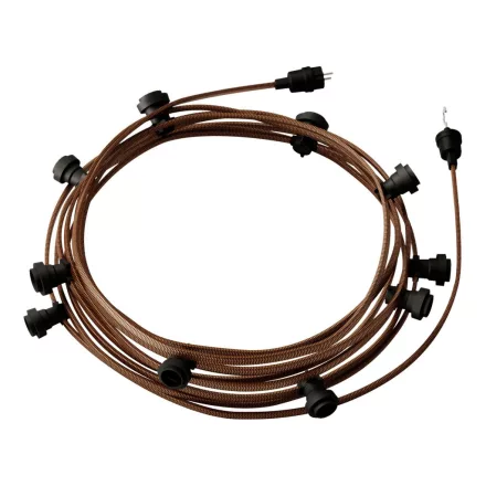 Creative Cables design lámpa Kész használatra 12,5 m-es Lumet String Light készlet 10 fekete CATE27N125CZ22