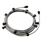 Creative Cables design lámpa Kész használatra 12,5 m-es Lumet String Light készlet 10 fekete CATE27N125ECC37