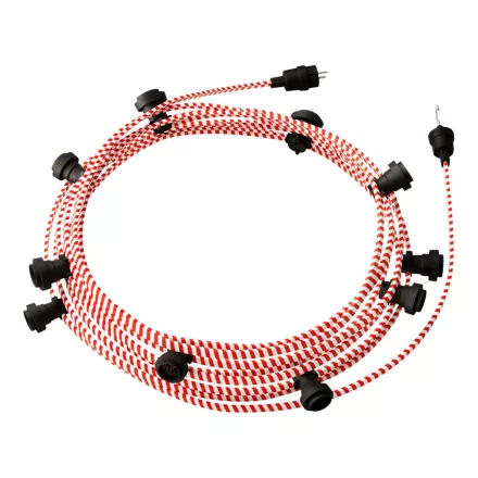 Creative Cables design lámpa Kész használatra 12,5 m-es Lumet String Light készlet 10 fekete CATE27N125ECM39