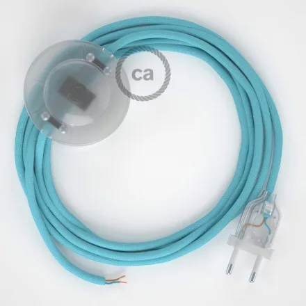 Creative Cables kapcsoló Bekötési talapzat, RM17 Baby Blue Rayon 3 m. Válassza ki CATPTO059