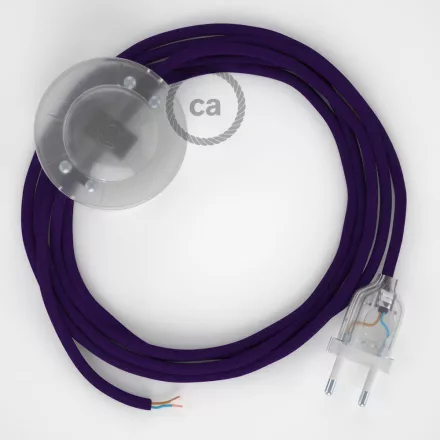 Creative Cables kapcsoló Bekötési talapzat, RM14 lila műselyem 3 m. Válassza ki a CATPTO063