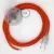 Creative Cables kapcsoló Bekötési talapzat, RM15 narancssárga műselyem 3 m. Válassza ki a CATPTO064