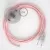 Creative Cables kapcsoló Bekötési talapzat, RM16 Baby Pink Rayon 3 m. Válassza ki CATPTO070