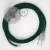 Creative Cables kapcsoló Bekötési talapzat, RM21 sötétzöld műselyem 3 m. Válassza ki a CATPTO076