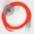 Creative Cables kapcsoló Bekötési talapzat, RF15 Neon Orange Rayon 3 m. Válassza ki CATPTO080