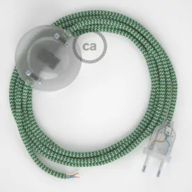   Creative Cables kapcsoló Bekötési talapzat, RZ06 Zöld ZigZag Rayon 3 m. Válassza ki CATPTO102