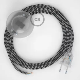  Creative Cables kapcsoló Bekötési talapzat, RZ04 Fekete ZigZag Rayon 3 m. Válassza ki CATPTO112