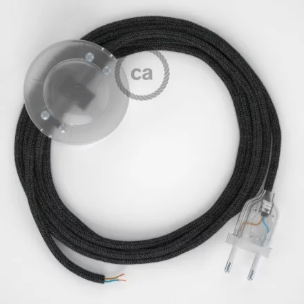 Creative Cables kapcsoló Bekötési talapzat, RN03 Antracit natúr vászon 3 m. Válassza ki CATPTO403