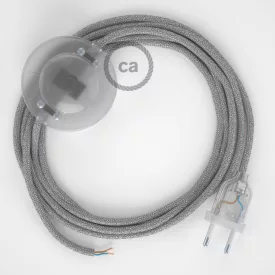   Creative Cables kapcsoló Bekötési talapzat, RL02 Csillogó ezüst műselyem 3 m. Válassza ki CATPTO453