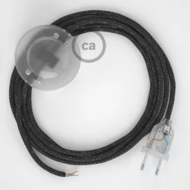   Creative Cables kapcsoló Bekötési talapzat, RL03 Csillogó szürke műselyem 3 m. Válassza ki CATPTO455