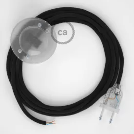   Creative Cables kapcsoló Bekötési talapzat, RC04 Fekete Pamut 3 m. Válassza ki a CATPTORC04