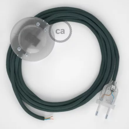 Creative Cables kapcsoló Bekötési talapzat, RC30 Kőszürke pamut 3 m. Válassza ki a CATPTORC30