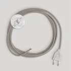 Creative Cables textil lámpakábel Lámpa vezetéke galambszürke pamut kábellel, 3 m CATPTORC43