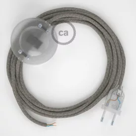   Creative Cables kapcsoló Bekötési talapzat, RD62 Thyme Green gyémánt pamut és natúr vászon CATPTORD62