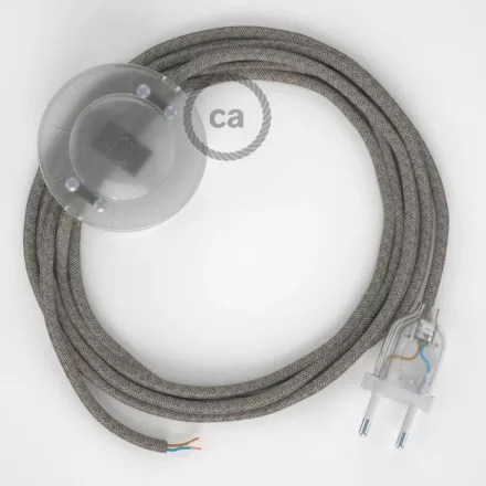 Creative Cables kapcsoló Bekötési talapzat, RD62 Thyme Green gyémánt pamut és natúr vászon CATPTORD62