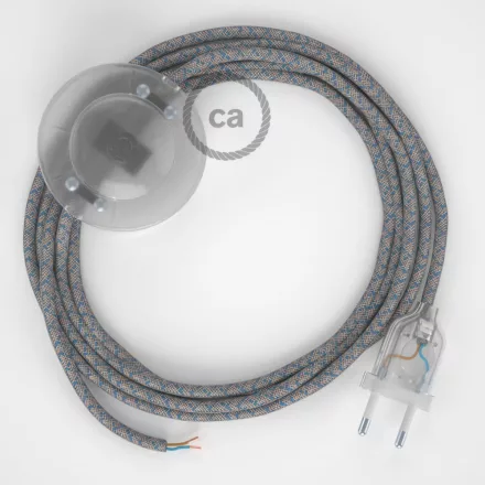 Creative Cables kapcsoló Bekötési talapzat, RD65 Blue Steward gyémánt pamut és természetes vászon CATPTORD65