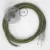 Creative Cables kapcsoló Bekötési talapzat, RD72 Thyme Green Stripes pamut és natúr vászon CATPTORD72