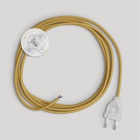   Creative Cables lámpakábel Világos mustárszínű kábeles lámpa vezetéke 3 m CATPTORM25