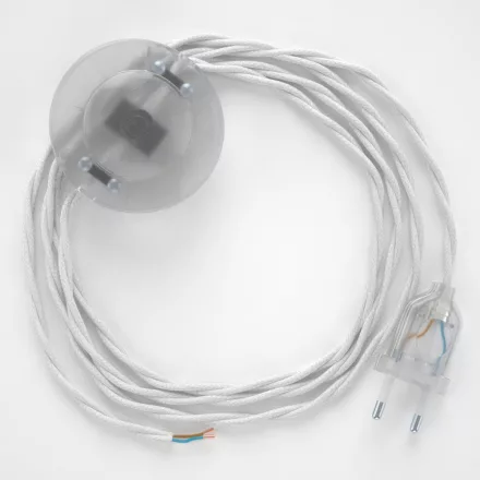 Creative Cables kapcsoló Bekötési talapzat, TC01 fehér pamut 3 m. Válassza ki a CATPTOTC01