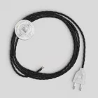 Creative Cables lámpakábel Kábelezés fekete fonott kábellel 3 m CATPTOTC04