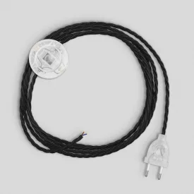   Creative Cables lámpakábel Kábelezés fekete fonott kábellel 3 m CATPTOTC04