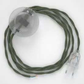   Creative Cables kapcsoló Bekötési talapzat, TC63 Zöld Szürke Pamut 3 m. Válassza ki CATPTOTC63