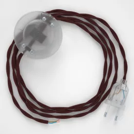   Creative Cables kapcsoló Bekötési talapzat, TM19 bordó műselyem 3 m. Válassza ki a CATPTOTM19