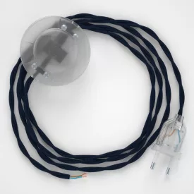   Creative Cables kapcsoló Bekötési talapzat, TM20 sötétkék műselyem 3 m. Válassza ki a CATPTOTM20