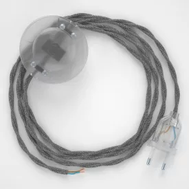   Creative Cables kapcsoló Bekötési talapzat, TN02 szürke natúr vászon 3 m. Válassza ki CATPTOTN02