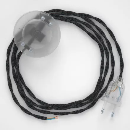 Creative Cables kapcsoló Bekötési talapzat, TN03 Antracit natúr vászon 3 m. Válassza ki CATPTOTN03