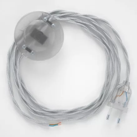 Creative Cables kapcsoló Bekötési talapzat, TM02 ezüst műselyem 3 m. Válassza ki a CATPTR002