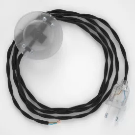   Creative Cables kapcsoló Bekötési talapzat, TM04 fekete műselyem 3 m. Válassza ki a CATPTRAVO