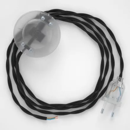Creative Cables kapcsoló Bekötési talapzat, TM04 fekete műselyem 3 m. Válassza ki a CATPTRAVO