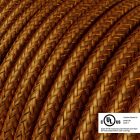 Creative Cables textil lámpakábel Kerek elektromos kábel 150 láb (45,72 m) tekercs RL22 csillogó CBA3RL22 réz