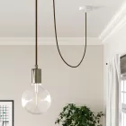 Creative Cables textil lámpakábel Kerek elektromos kábel 150 láb (45,72 m) tekercs RZ27 ZigZag CBA3RZ27 antracit