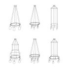 Creative Cables design lámpa Cage Circle CGR60TRA