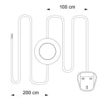 Creative Cables lámpakábel Kábelezés fekete fonott kábellel 3 m CINPTC04